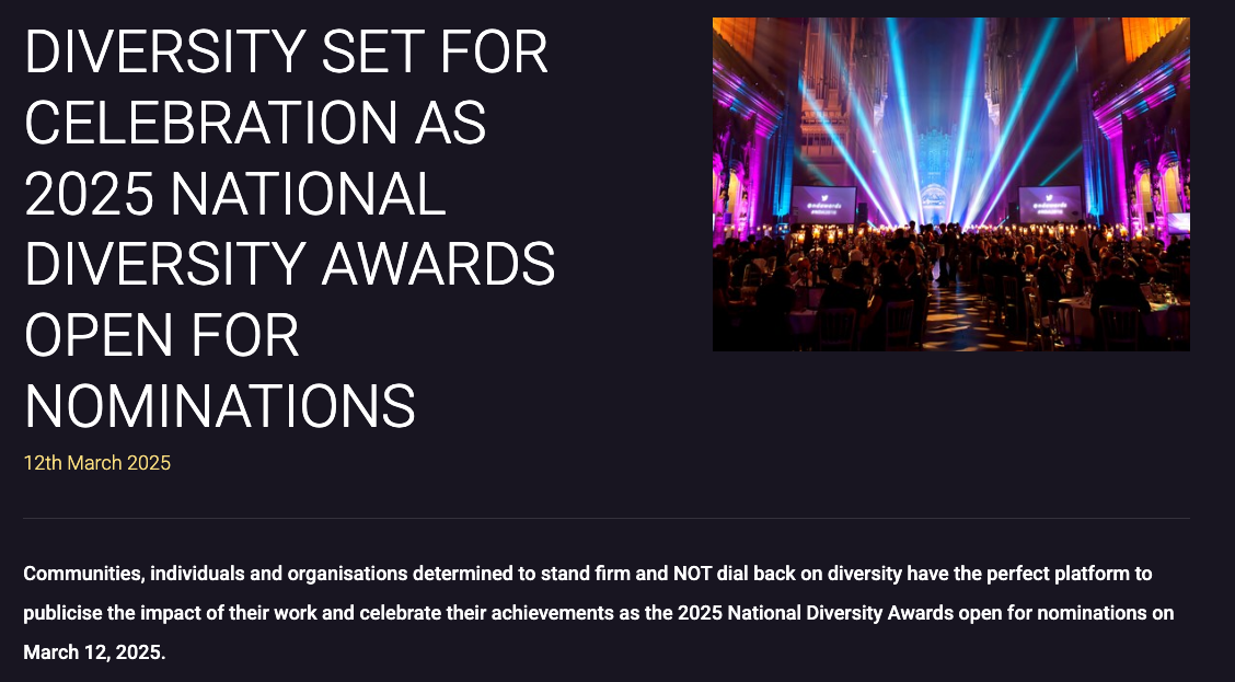 Make Accessibility Count – Vote for ACDAF at the National Diversity Awards 2025!