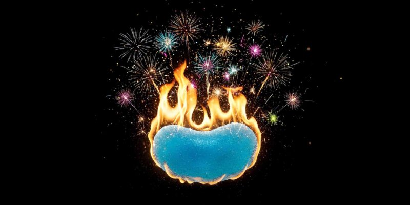 FND: I’m a Blue Jellybean on Fire – by Aspen